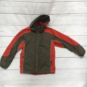Green and Orange Lands’ End Jacket